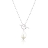 Thumbnail Image 0 of Sterling Silver Pearl T-Bar Necklace