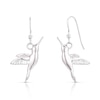 Thumbnail Image 1 of Sterling Silver Hummingbird Drop Earrings