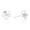 Thumbnail Image 1 of Sterling Silver Cubic Zirconia Cherry Blossom Stud Earrings