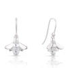 Thumbnail Image 1 of Sterling Silver Cubic Zirconia Bee Drop Earrings