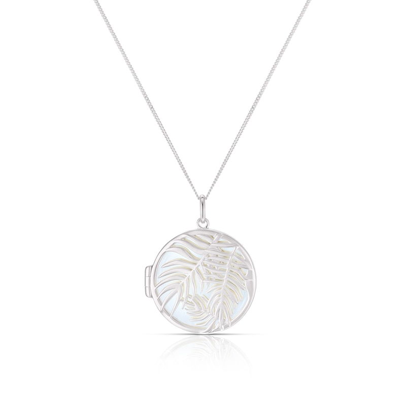 Main Image 1 of Sterling Silver Palm Cage Locket