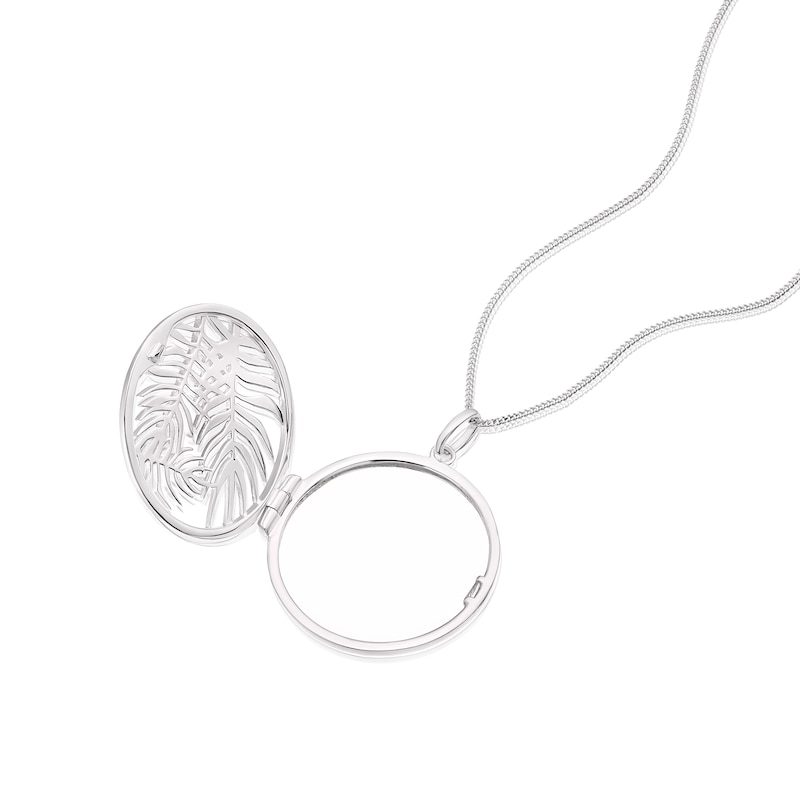 Sterling Silver Palm Cage Locket