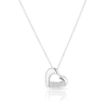Thumbnail Image 1 of Sterling Silver Cubic Zirconia Polished Heart Pendant