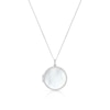 Thumbnail Image 1 of Sterling Silver Mother Of Pearl & CZ Locket