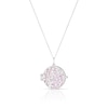 Thumbnail Image 1 of Sterling Silver Pink Mother Of Pearl Filigree Locket