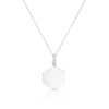 Thumbnail Image 1 of Sterling Cubic Zirconia Hexagon Locket