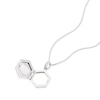 Thumbnail Image 2 of Sterling Cubic Zirconia Hexagon Locket