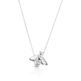 Sterling Silver Cubic Zirconia Bee Pendant