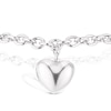 Thumbnail Image 1 of Sterling Silver Puff Heart Belcher Chain Bracelet