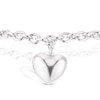 Thumbnail Image 2 of Sterling Silver Puff Heart Belcher Chain Bracelet