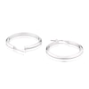Thumbnail Image 2 of Sterling Silver Bevelled Edge Hoop Earrings 30mm