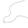 Thumbnail Image 2 of Sterling Silver Cubic Zirconia Oval Link Rope Necklace