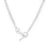 Thumbnail Image 0 of Sterling Silver T-Bar Curb Chain Necklace