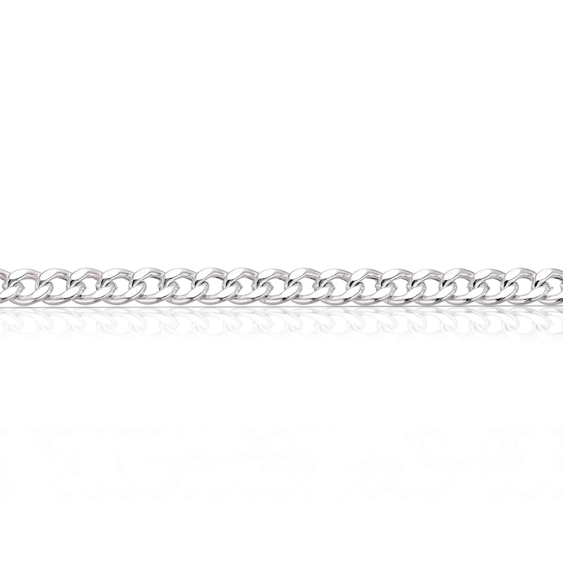 Main Image 2 of Sterling Silver T-Bar Curb Chain Bracelet