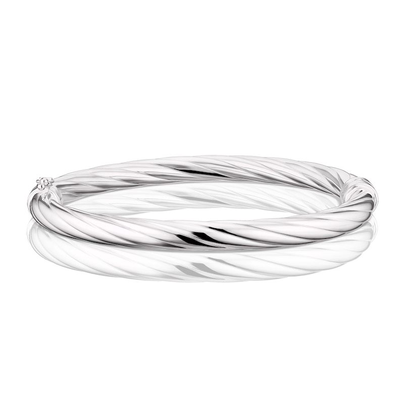 Main Image 1 of Sterling Silver Rope Twist Bangle