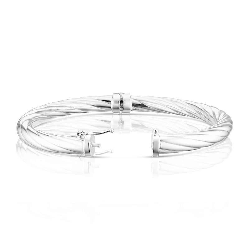 Main Image 2 of Sterling Silver Rope Twist Bangle