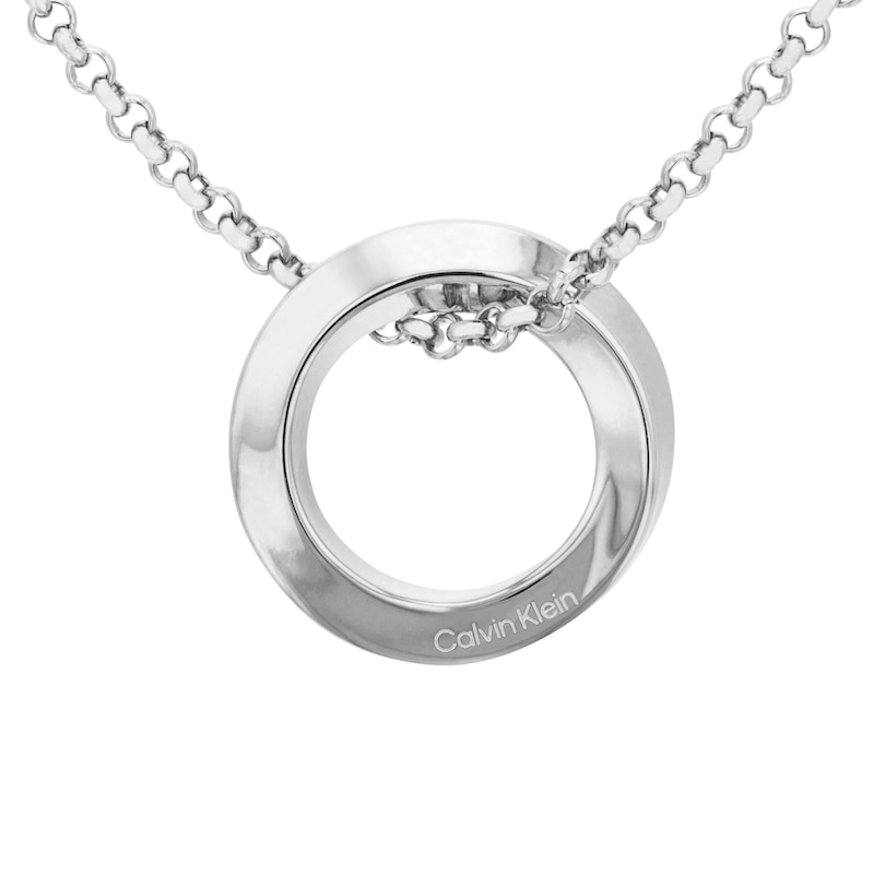 Calvin Klein Stainless Steel Pendant Necklace