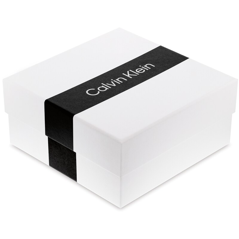 Main Image 3 of Calvin Klein Stainless Steel Twist Hoop Earrings