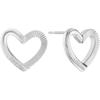 Thumbnail Image 1 of Calvin Klein Stainless Steel Stud Heart Earrings