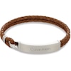 Thumbnail Image 1 of Calvin Klein Men's Brown Braided Leather Bracelet