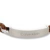 Thumbnail Image 1 of Calvin Klein Men's Brown Braided Leather Bracelet