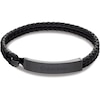 Thumbnail Image 1 of Calvin Klein Men's Black Braided Leather Bracelet