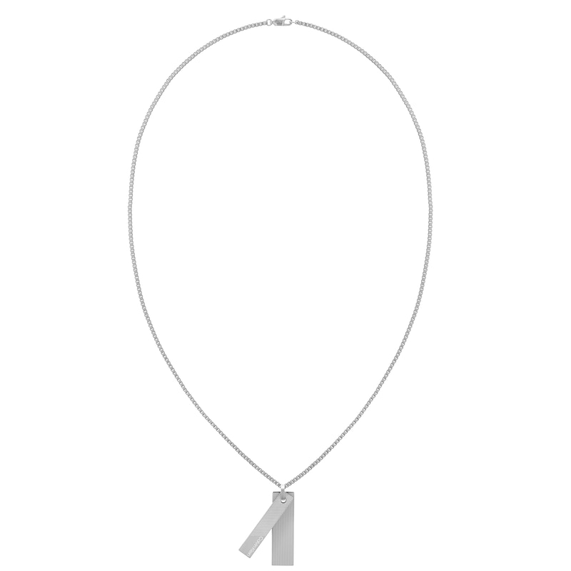 Calvin Klein Men's Stainless Steel Pendant Necklace