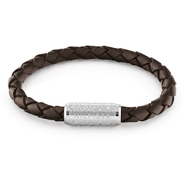 Tommy Hilfiger Men's Brown Leather Bracelet