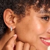 Thumbnail Image 4 of Olivia Burton Stainless Steel Crystal Hoop Earrings