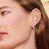 Thumbnail Image 3 of Olivia Burton Rose Gold Tone Crystal Hoop Earrings