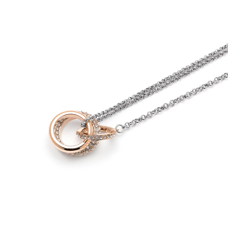Main Image 2 of Olivia Burton Two-Tone Crystal Interlink Necklace