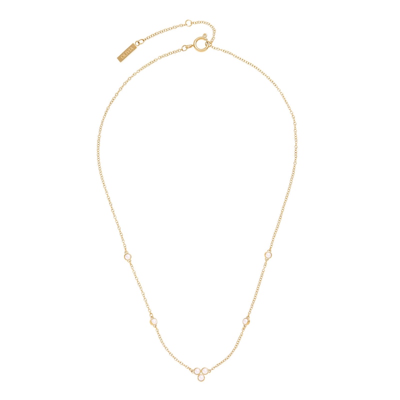 Main Image 2 of Olivia Burton Gold IP Pearl Cluster Necklace