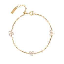 Olivia Burton Gold Tone Pearl Cluster Bracelet