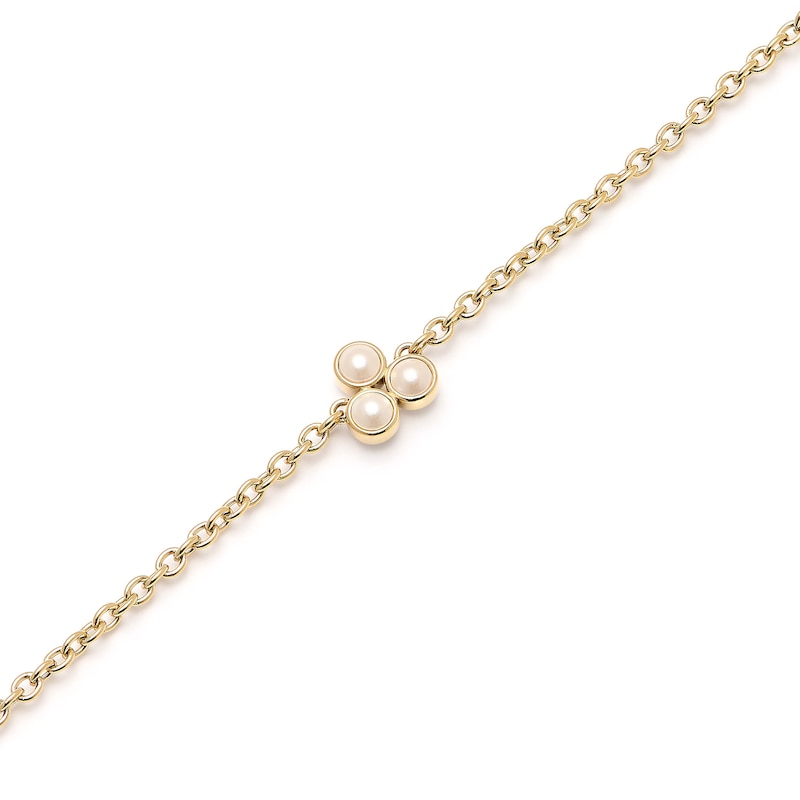 Main Image 2 of Olivia Burton Gold Tone Pearl Cluster Bracelet