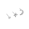 Thumbnail Image 2 of Olivia Burton Stainless Steel North Star & Moon Stud Set