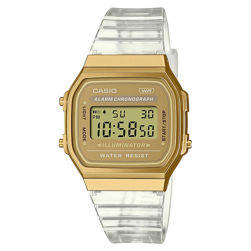 Main Image 1 of Casio Vintage A168XESG-9AEF Men's Black Resin Strap Watch