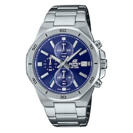 Casio Edifice Men's Blue Stainless Steel Bracelet Watch