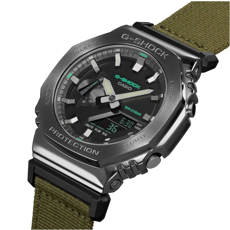 G-Shock GM-2100CB-3AER Men's Green Fabric Strap Watch