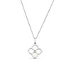 Thumbnail Image 0 of Sterling Silver 0.04ct Diamond Clover Pendant