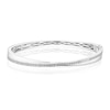 Thumbnail Image 1 of Sterling Silver 0.07ct Diamond Crossover Bangle