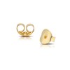 Thumbnail Image 2 of Sterling Silver & 18ct Gold Plated 0.05ct Diamond Moon Drop Earrings
