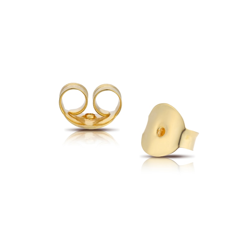 Main Image 2 of Sterling Silver & 18ct Gold Plated 0.05ct Diamond Moon Drop Earrings