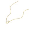 Thumbnail Image 2 of Sterling Silver Gold Vermeil 0.01ct Diamond MOP Moon & Star Necklace