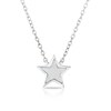 Thumbnail Image 1 of Sterling Silver 0.03ct Diamond Mother Of Pearl Star Necklace