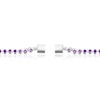 Thumbnail Image 3 of Sterling Silver Amethyst Bezel Set Tennis Bracelet