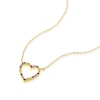 Thumbnail Image 2 of 9ct Yellow Gold Multi Stone Heart Pendant