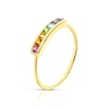 Thumbnail Image 1 of 9ct Yellow Gold Multi Stone Channel Set Ring