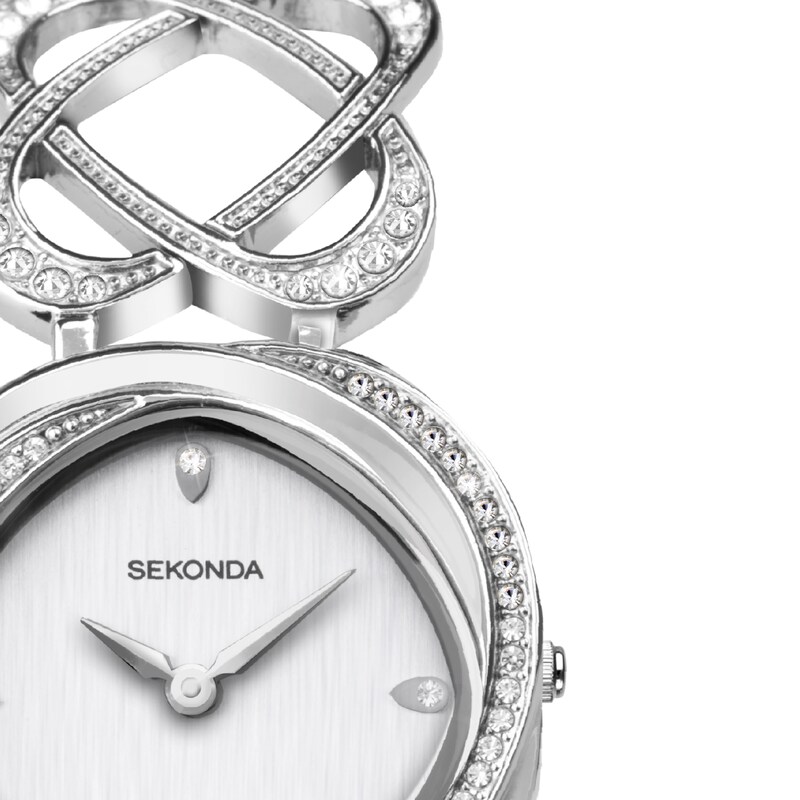 Main Image 2 of Sekonda Hidden Hearts Ladies' Fancy Bracelet Stainless Steel Watch