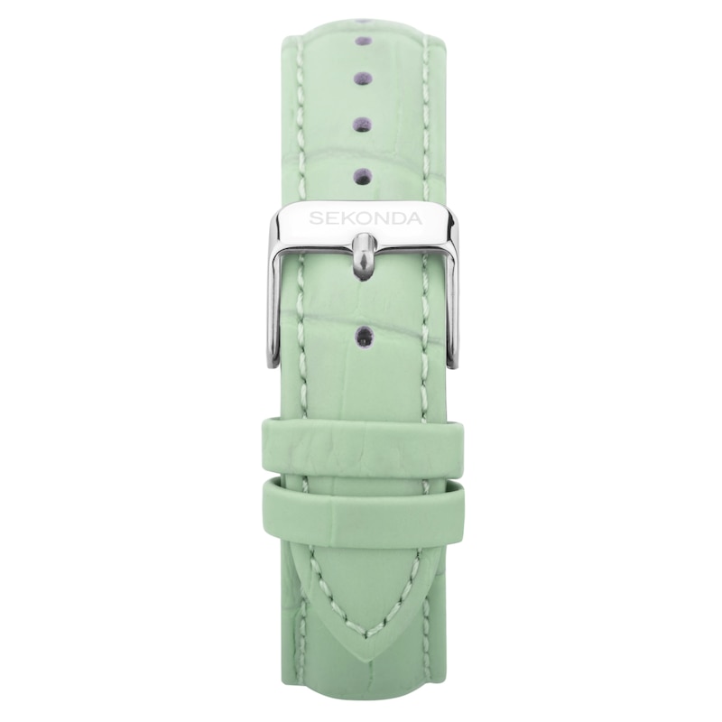Main Image 5 of Sekonda Ladies' Taylor Green Leather Strap Watch
