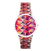 Thumbnail Image 0 of Sekonda Ladies' Pink Geometric Patterned Expander Bracelet Watch